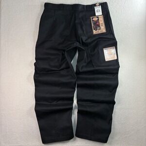 Dickies Double Knee Work Pants Men 42x34 Black Loose Straight Scotchgard 3M NWT